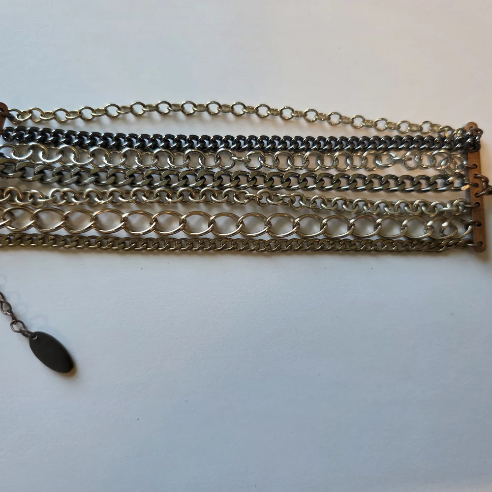 Caroll Paris Silver and Gold Multi-Chain Bracelet - Like-new Condition!